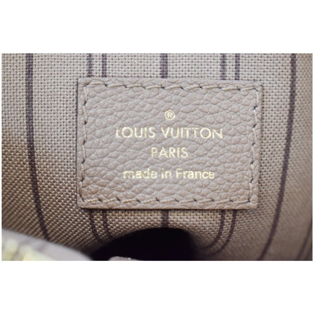 LOUIS VUITTON Mazarine PM Monogram Empreinte Shoulder Bag Taupe