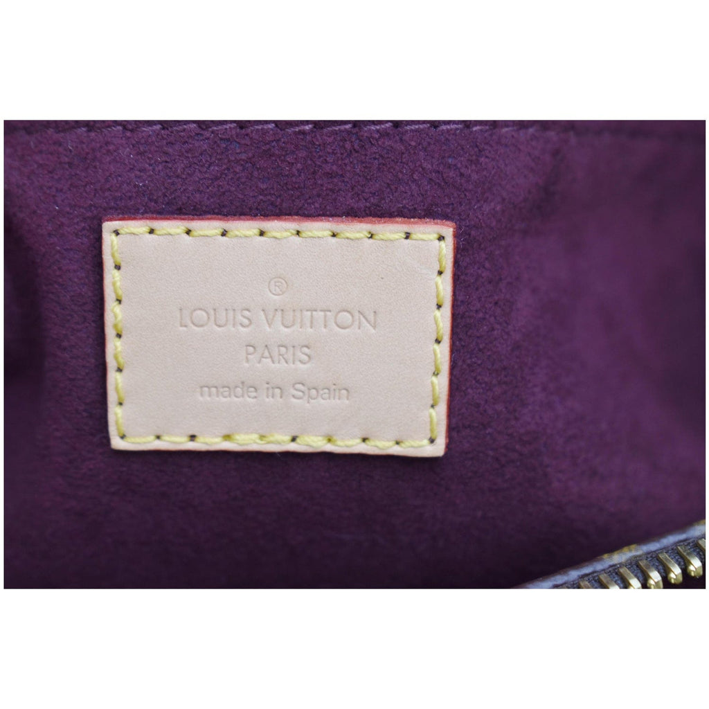 LOUIS VUITTON Montaigne MM Monogram Canvas Shoulder Bag Brown