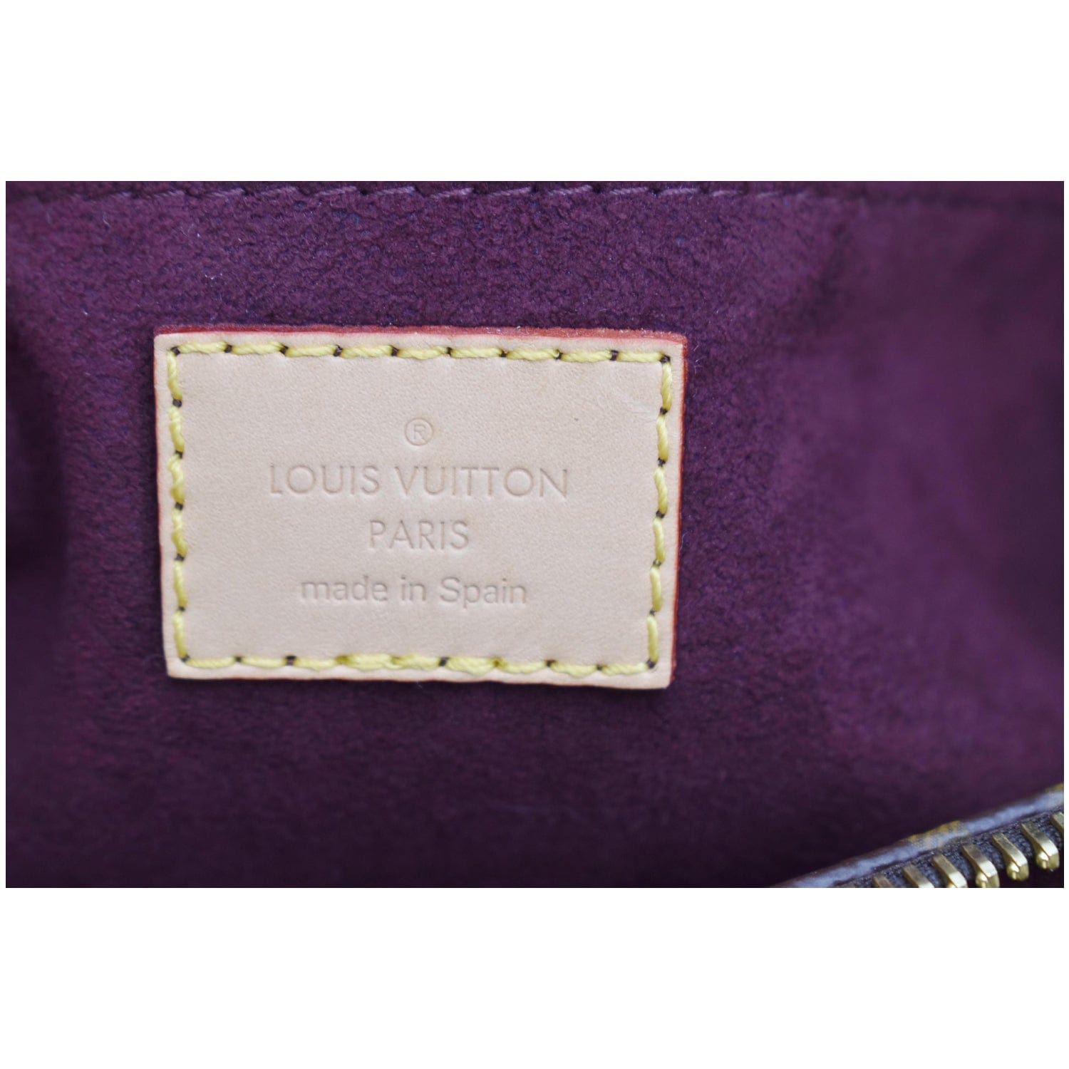 LOUIS VUITTON Montaigne MM Monogram Canvas Shoulder Bag Brown
