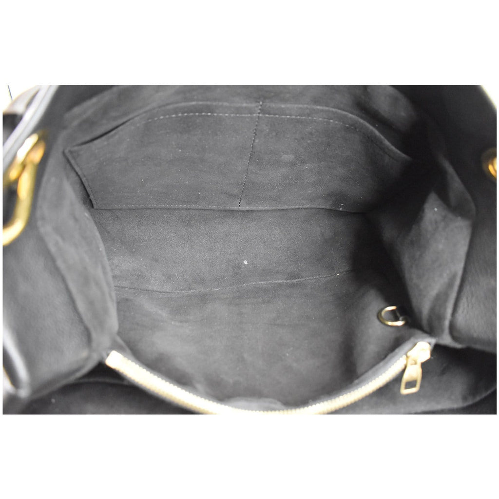 LOUIS VUITTON Olympe Monogram Canvas Satchel Shoulder Bag Black