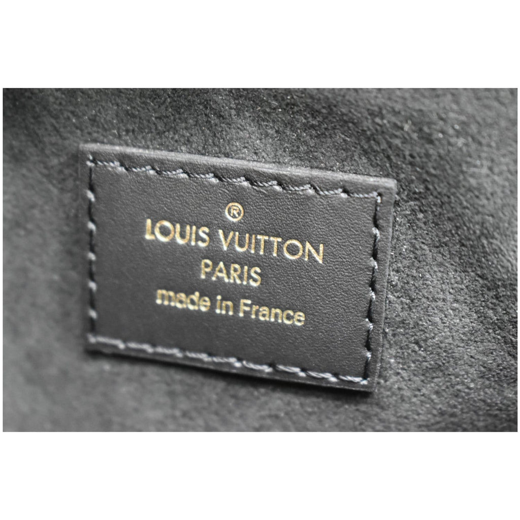 LOUIS VUITTON Flower Monogram Canvas Tote Bag Brown