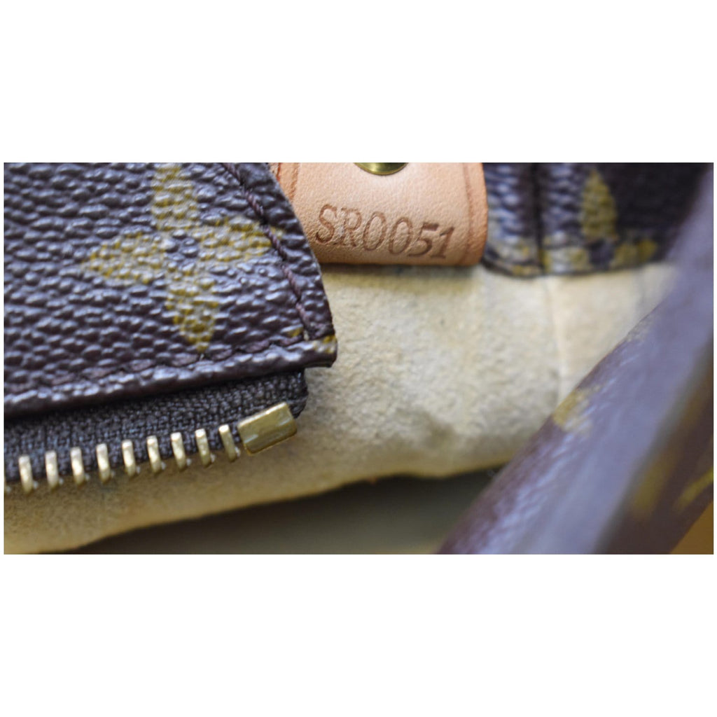 LOUIS VUITTON Luco Monogram Canvas Tote Bag Brown