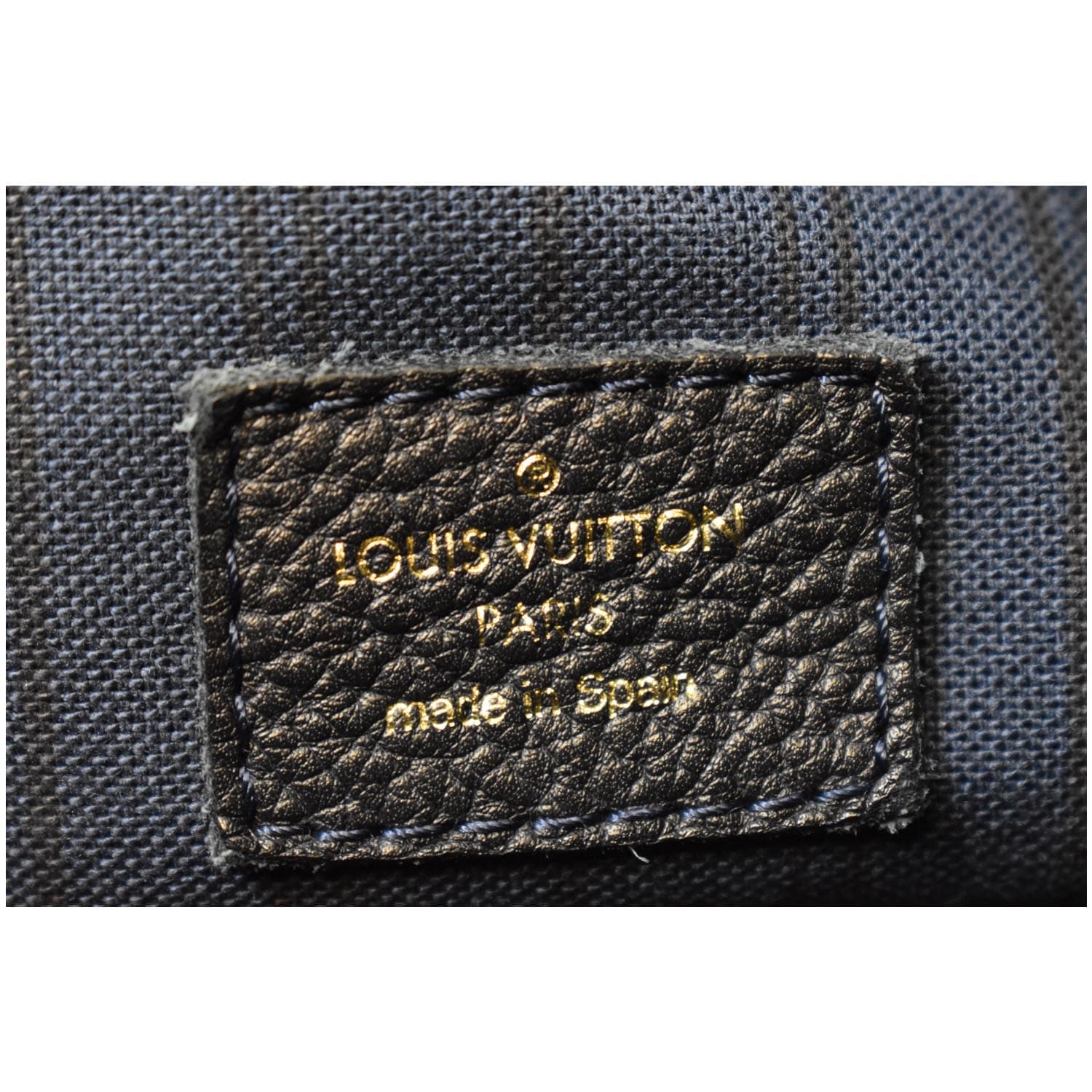 LOUIS VUITTON Artsy MM Empreinte Leather Shoulder Bag Blue