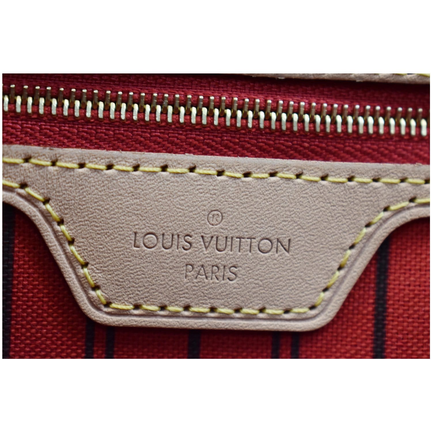 LOUIS VUITTON Neverfull MM Monogram Canvas Tote Shoulder Bag Brown
