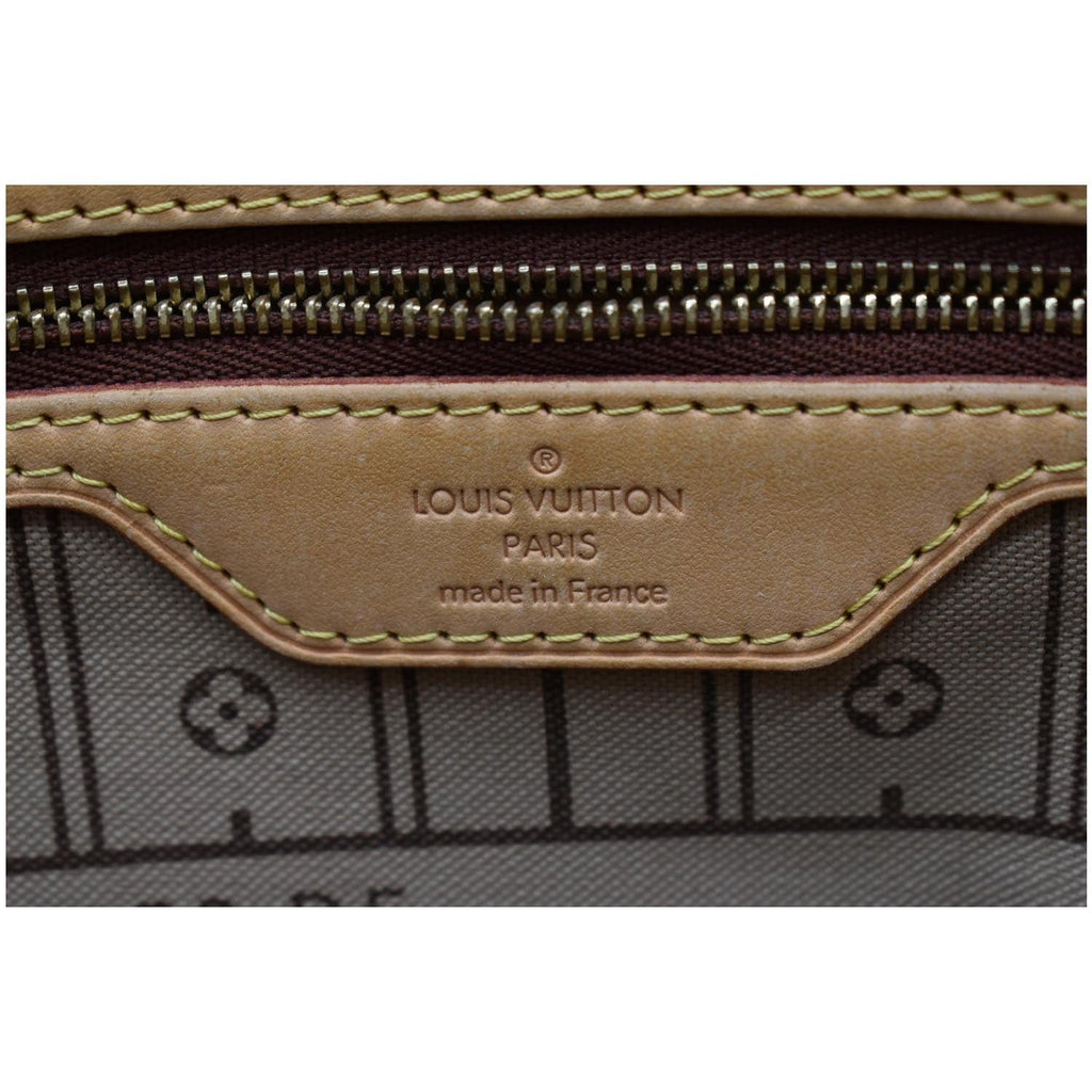 LOUIS VUITTON Neverfull GM Monogram Canvas Tote Bag Brown