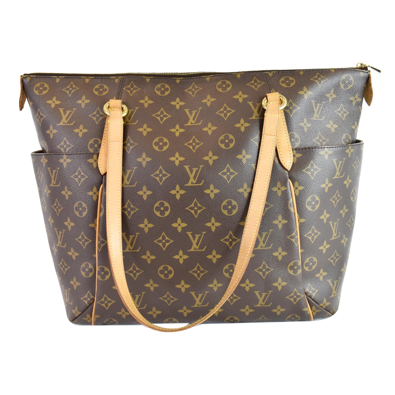 LOUIS VUITTON Totally GM Monogram Canvas Tote Shoulder Bag Brown