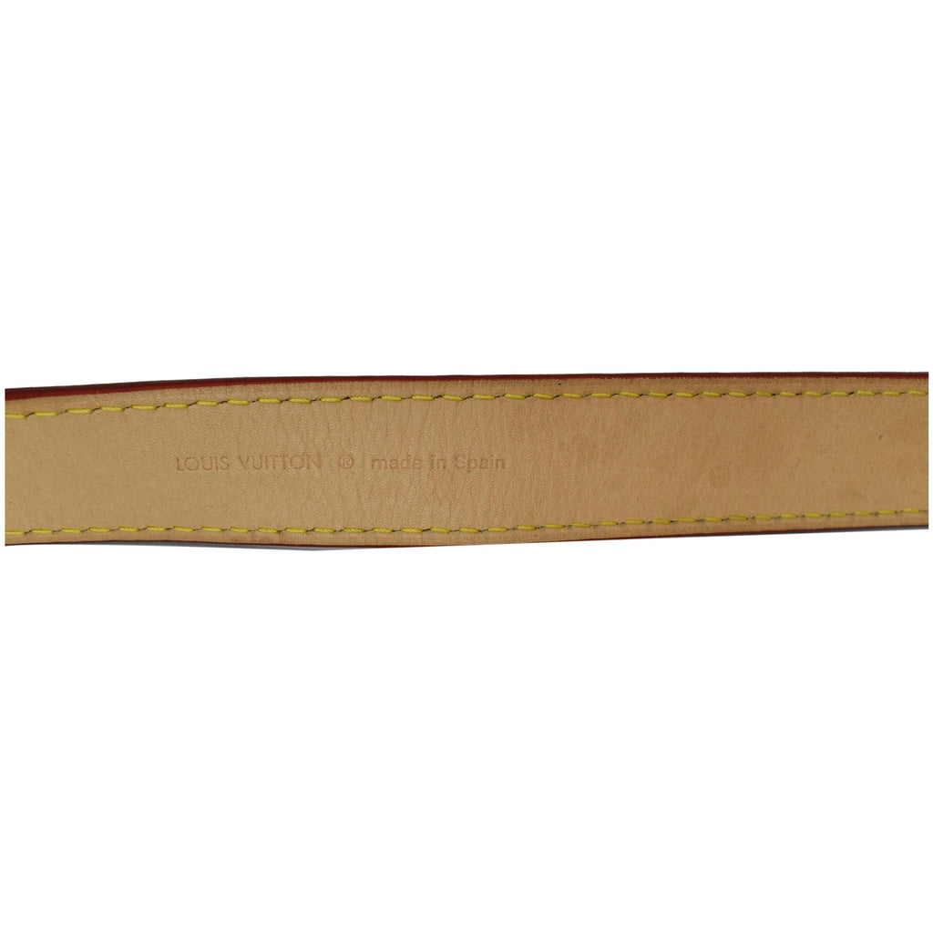 LOUIS VUITTON Adjustable Leather Shoulder Strap Brown