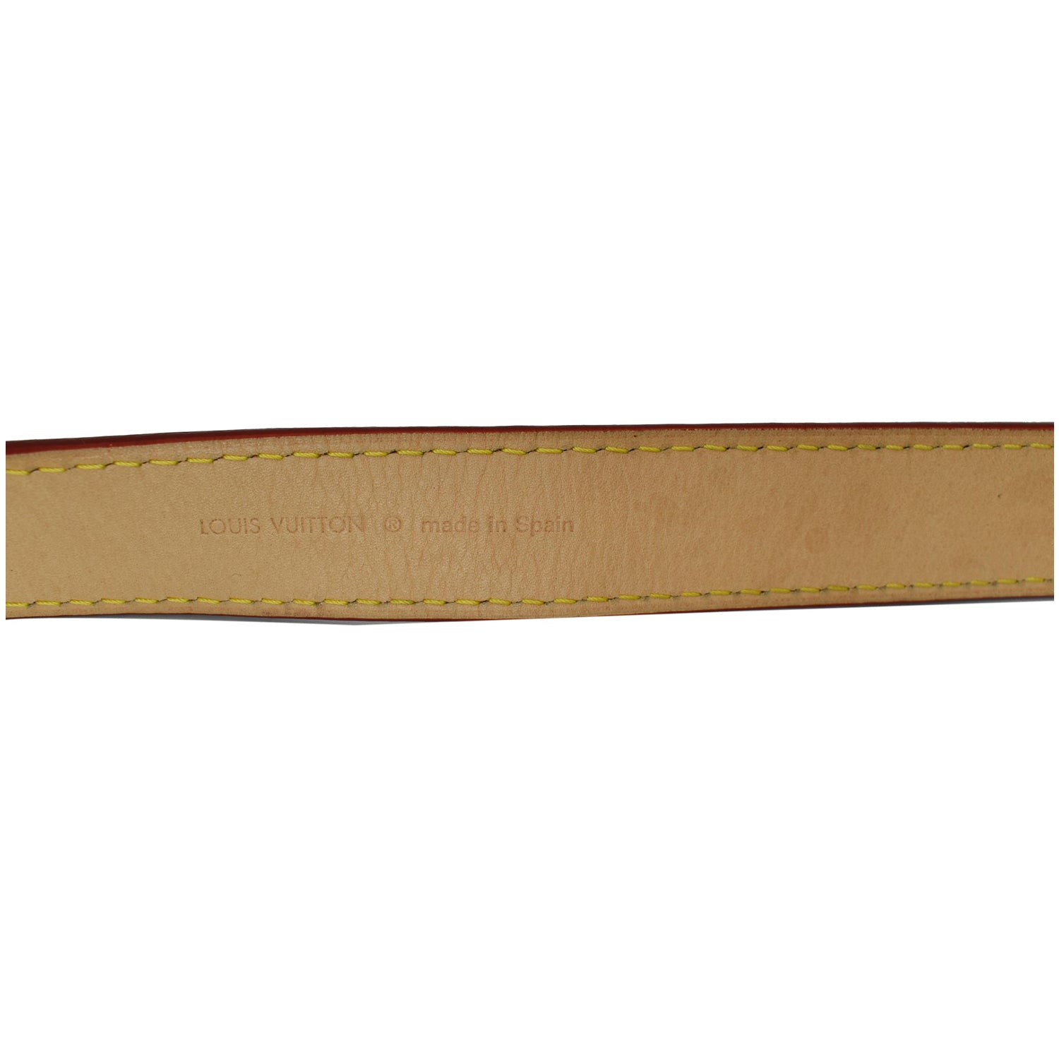 LOUIS VUITTON Adjustable Leather Shoulder Strap Brown