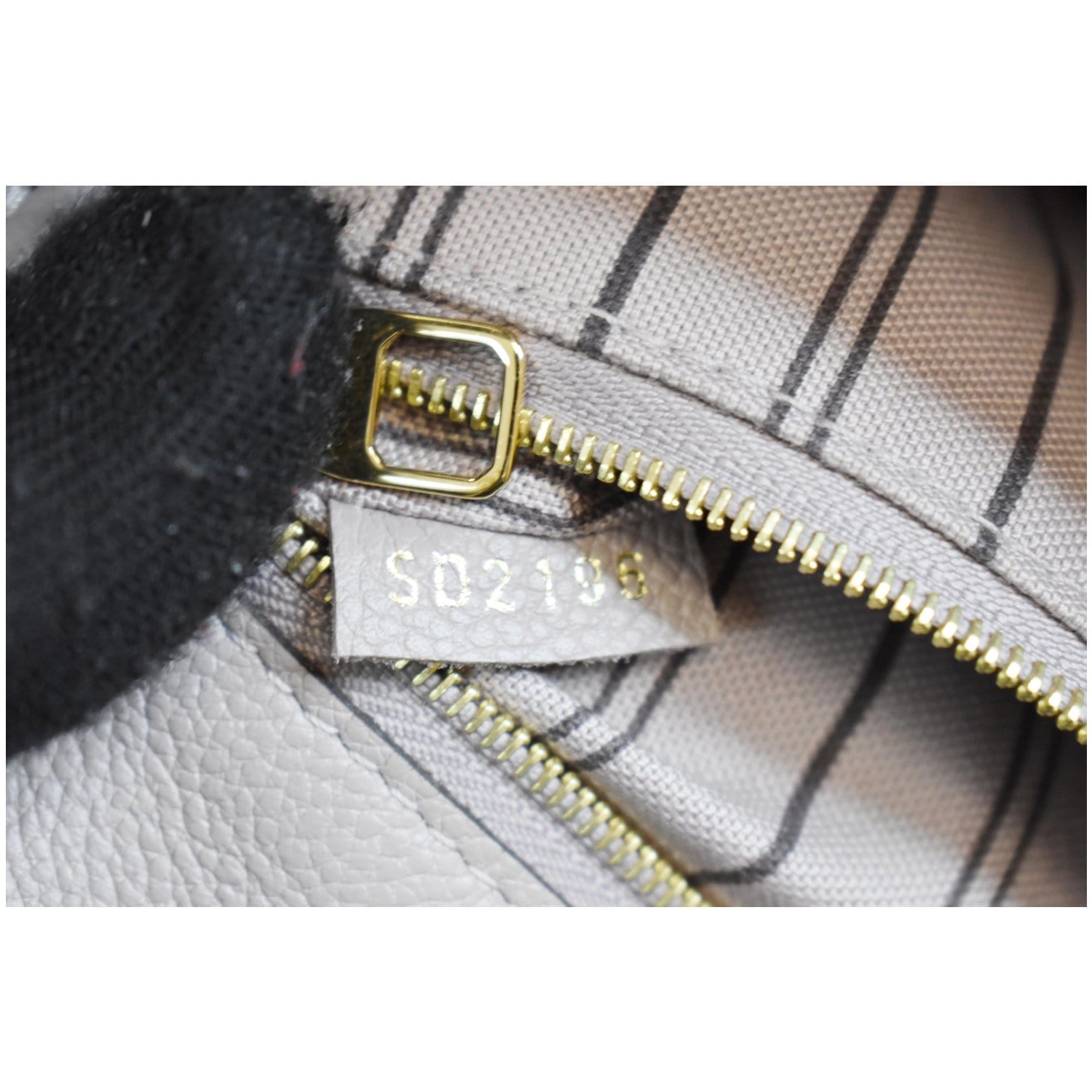 LOUIS VUITTON Spontini Empreinte Leather Shoulder Bag Mastic