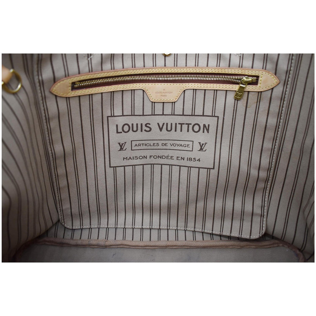 LOUIS VUITTON Neverfull GM Monogram Canvas Tote Bag Brown