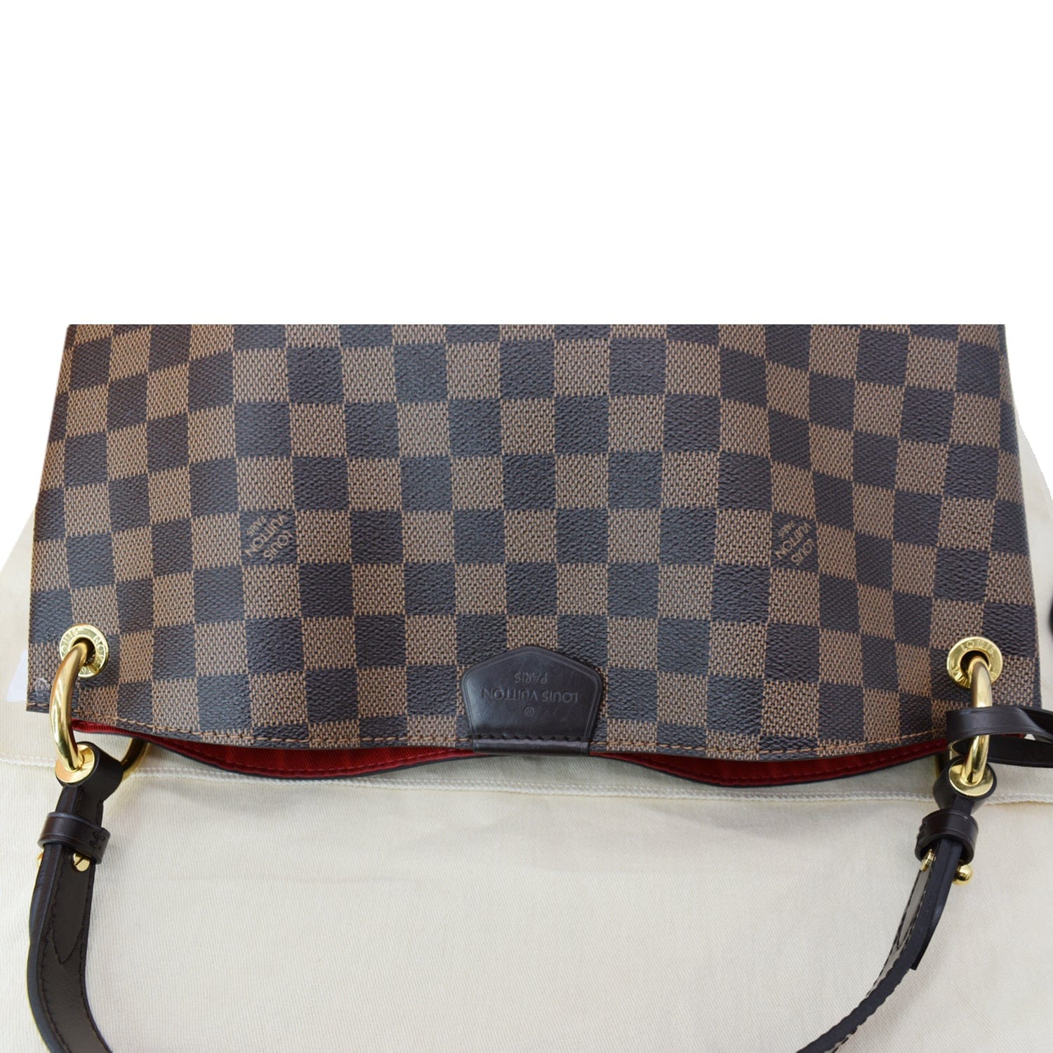 LOUIS VUITTON Graceful PM Damier Ebene Shoulder Bag Brown
