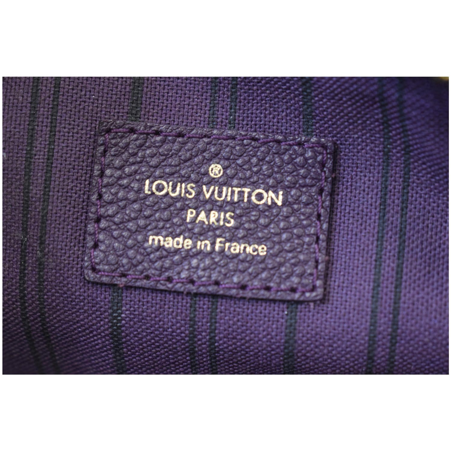 LOUIS VUITTON Lumineuse PM Monogram Empreinte Leather Shoulder Bag Plum