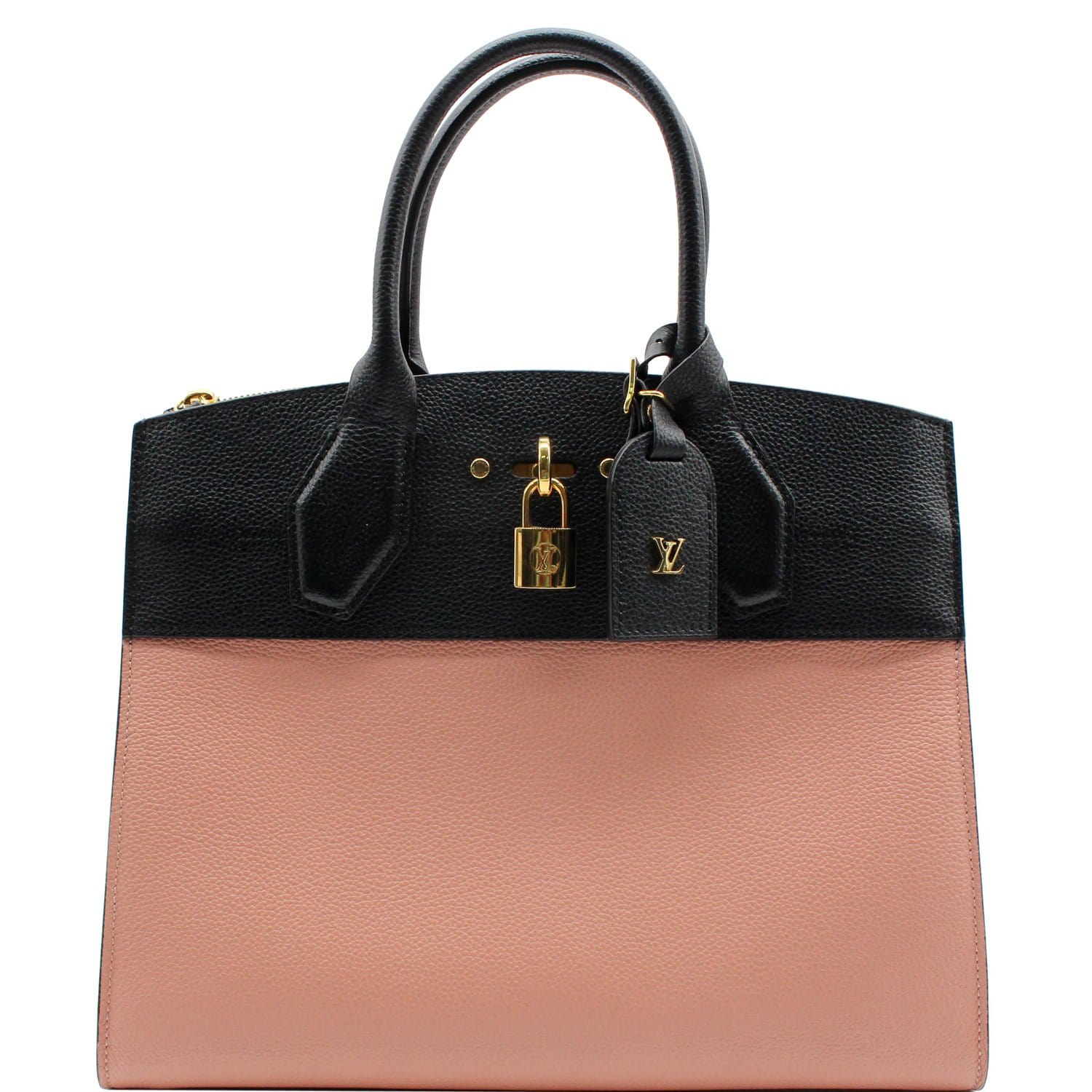 LOUIS VUITTON City Steamer MM Leather Shoulder Bag Magnolia