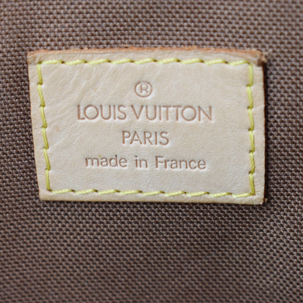 LOUIS VUITTON Lockit Horizontal Monogram Canvas Tote Bag Brown