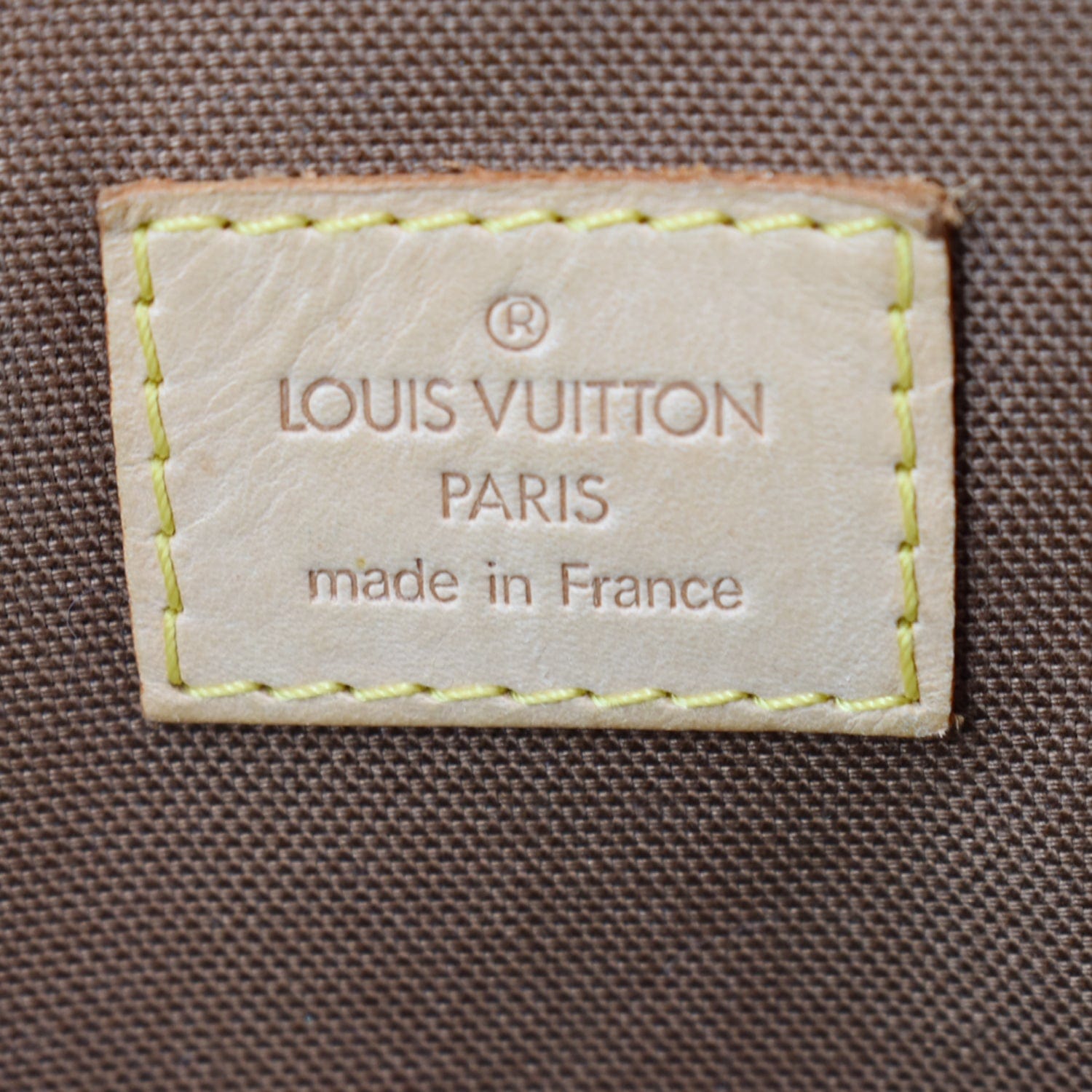 LOUIS VUITTON Lockit Horizontal Monogram Canvas Tote Bag Brown