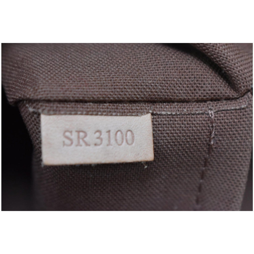 LOUIS VUITTON Palermo PM Monogram Canvas Shoulder Bag Brown
