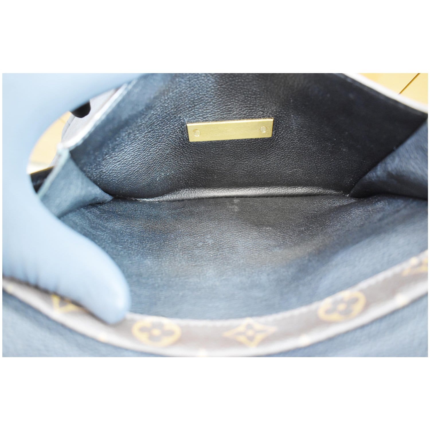 LOUIS VUITTON Olympe Monogram Canvas Satchel Shoulder Bag Black
