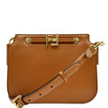 FENDI Touch Leather Shoulder Bag Brown