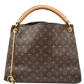 LOUIS VUITTON Artsy MM Monogram Canvas Shoulder Bag Brown