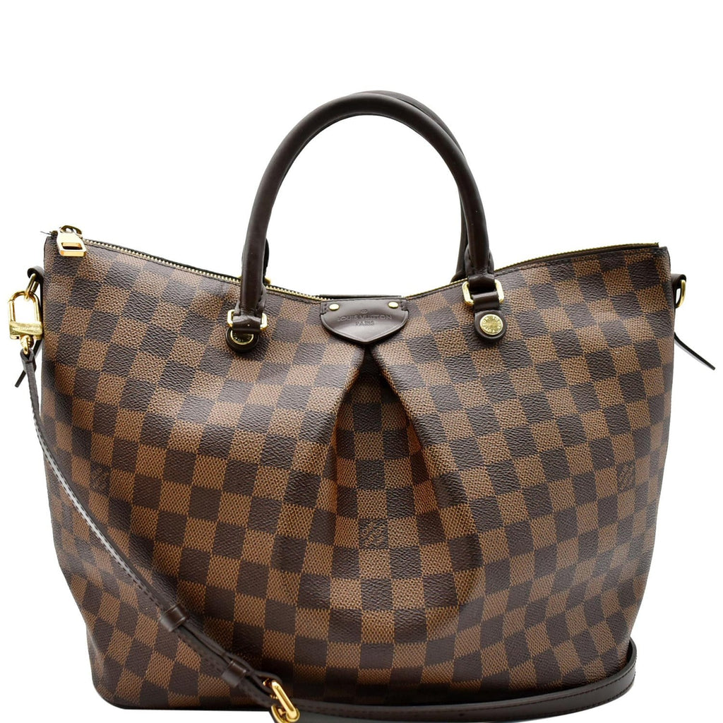 LOUIS VUITTON Siena MM Damier Ebene Shoulder Bag Brown