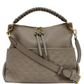 LOUIS VUITTON Maida Monogram Empreinte Leather Hobo Shoulder Bag Tourterelle