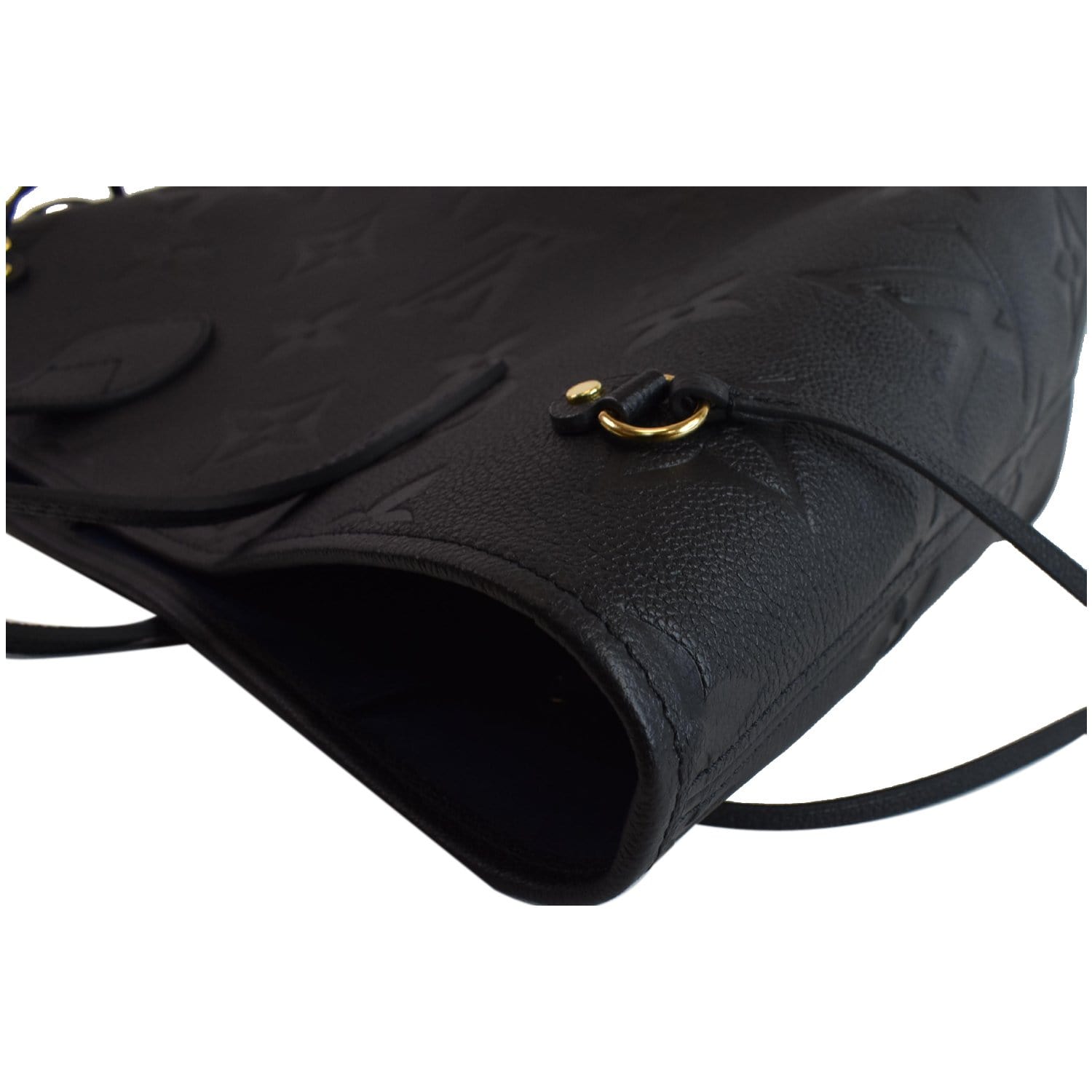 LOUIS VUITTON Neverfull MM Monogram Empreinte Tote Bag Black
