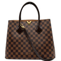 LOUIS VUITTON Kensington Damier Ebene Shoulder Bag Brown