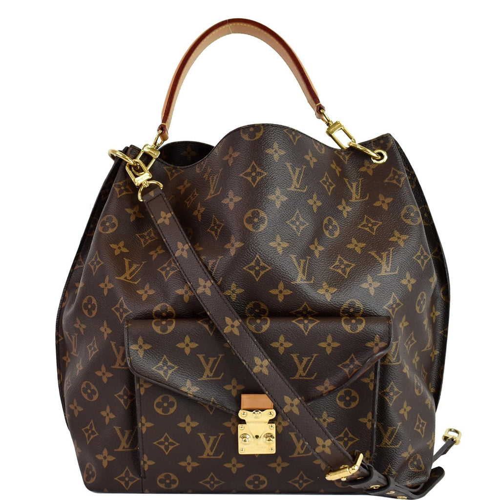 LOUIS VUITTON Metis Hobo Monogram Canvas Shoulder Bag Brown