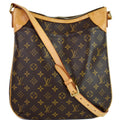 LOUIS VUITTON Odeon MM Monogram Canvas Shoulder Bag Brown