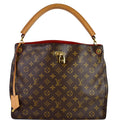 LOUIS VUITTON Gaia Monogram Canvas Shoulder Bag Brown