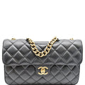 CHANEL Perfect Edge Large Quilted Leather Shoulder Bag Black