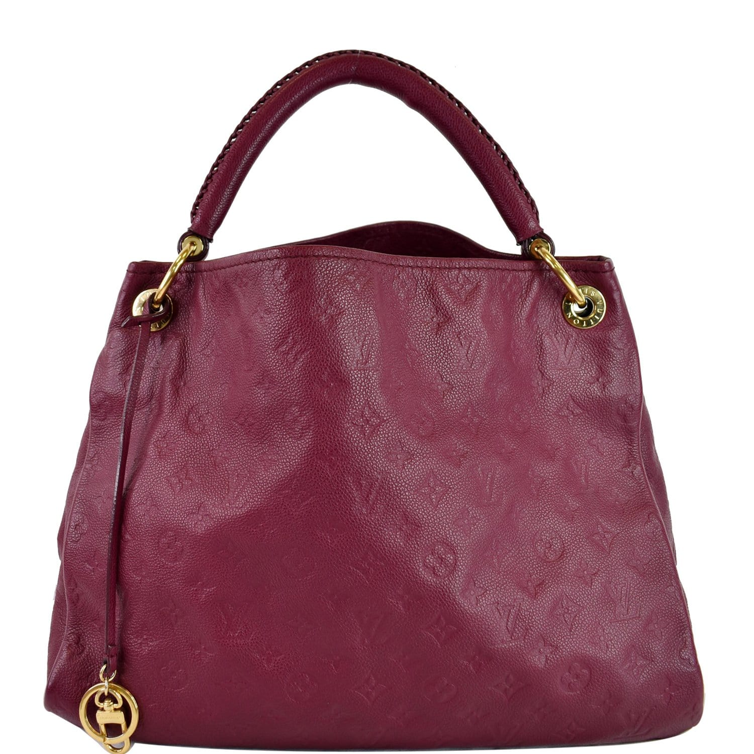 LOUIS VUITTON Artsy MM Empreinte Leather Shoulder Bag Mulberry