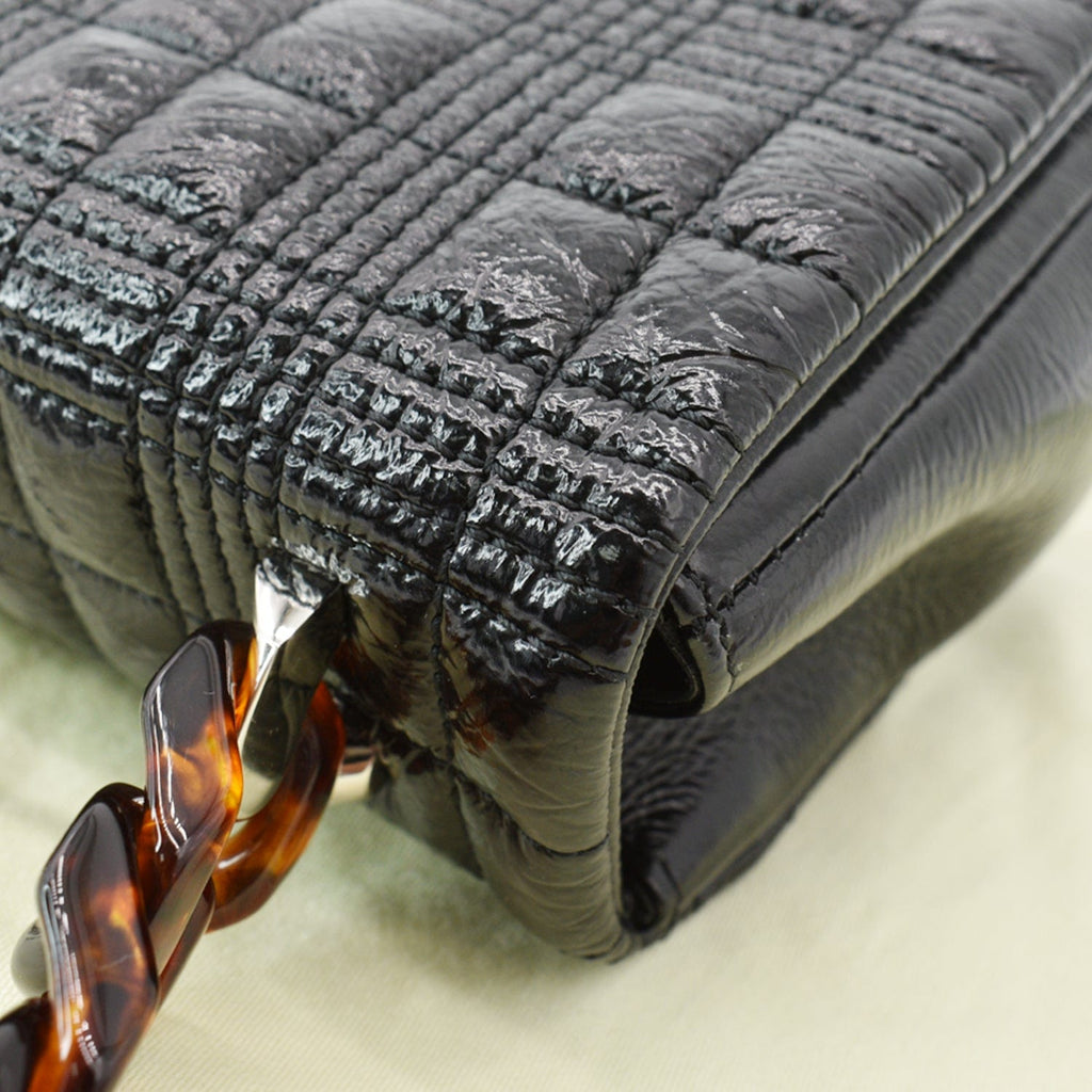BURBERRY Lola Small Quilted Leather Shoulder Bag Black