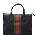 GUCCI Nylon Top Handle Shoulder Bag Black 630923