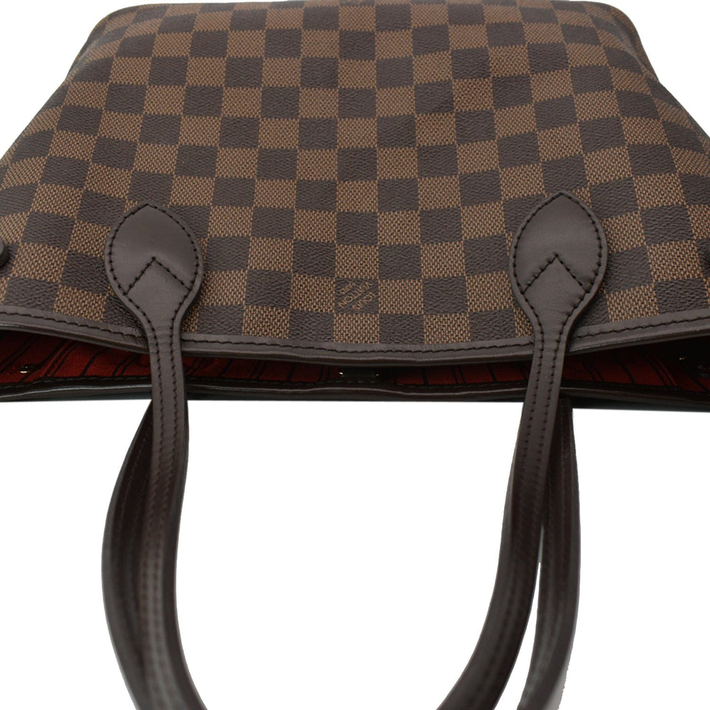 LOUIS VUITTON Neverfull PM Damier Ebene Shoulder Bag Brown