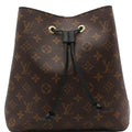 LOUIS VUITTON Neonoe Monogram Canvas Shoulder Bag Brown