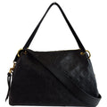 LOUIS VUITTON Ponthieu MM Monogram Empreinte Leather Shoulder Bag Black