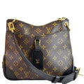 LOUIS VUITTON Odeon PM NM Monogram Canvas Shoulder Bag Black/Brown