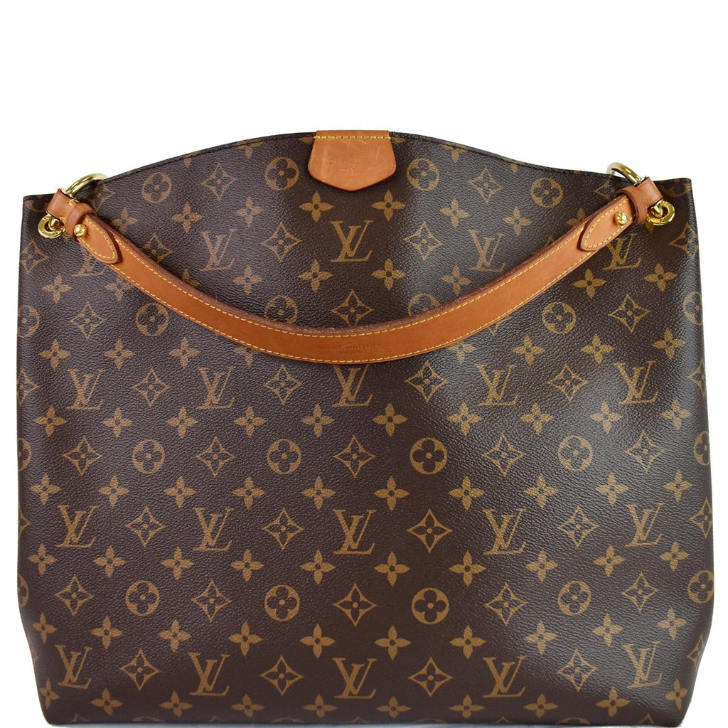 LOUIS VUITTON Graceful MM Monogram Canvas Shoulder Bag Brown