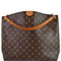 LOUIS VUITTON Graceful MM Monogram Canvas Shoulder Bag Brown