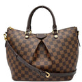 LOUIS VUITTON Siena MM Damier Ebene Shoulder Bag Brown