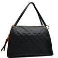 LOUIS VUITTON Ponthieu PM Empreinte Leather Shoulder Bag Black