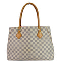 LOUIS VUITTON Calvi Damier Azur Shoulder Bag White