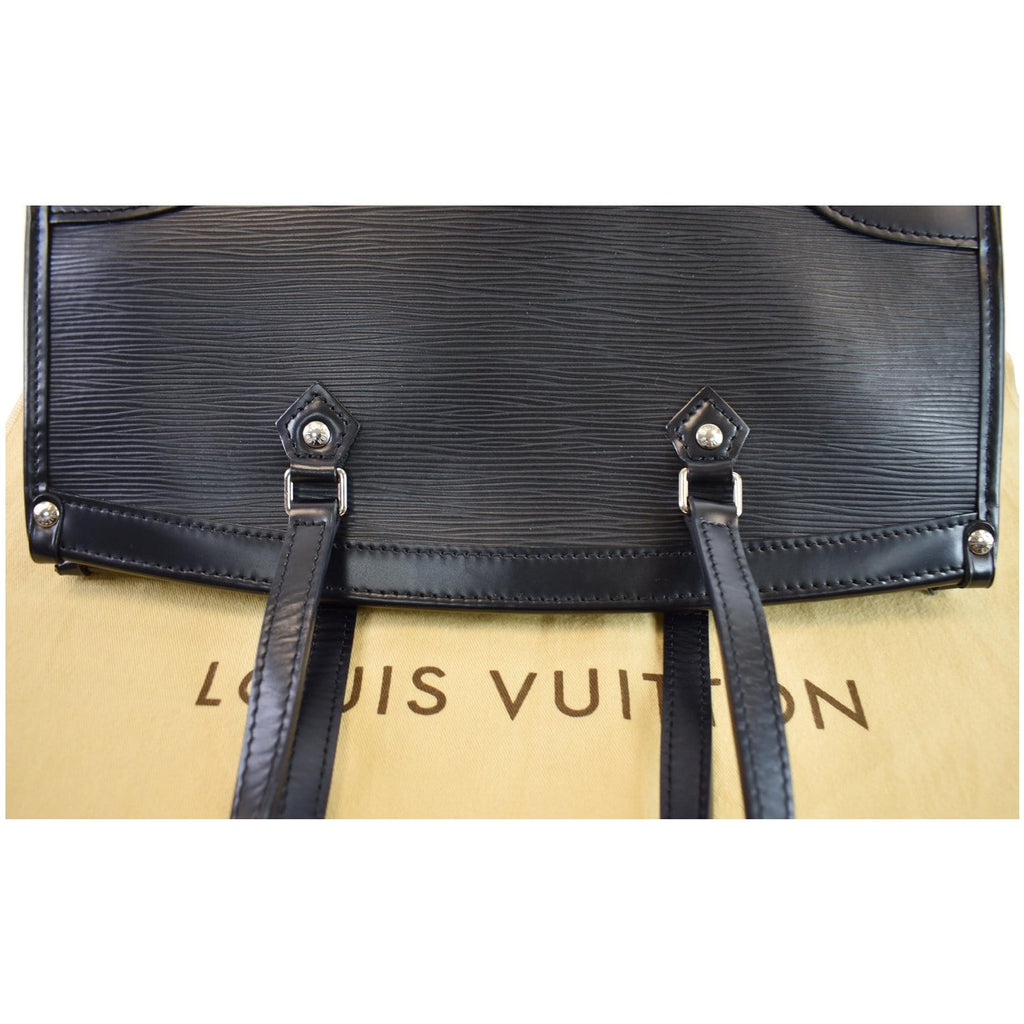 LOUIS VUITTON Madeleine PM Epi Leather Shoulder Bag Black