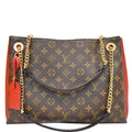 LOUIS VUITTON Surene MM Monogram Canvas Shoulder Bag Cerise