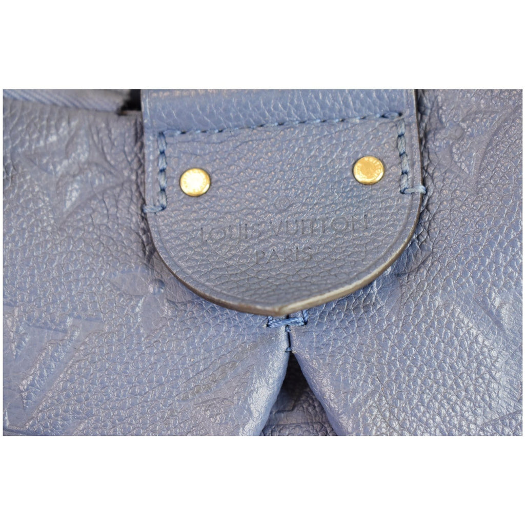 LOUIS VUITTON Mazarine MM Monogram Empreinte Shoulder Bag Blue