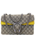 GUCCI Dionysus Small GG Supreme Canvas Shoulder Bag Beige 400249