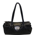 Prada Black Lambskin Leather Shoulder Bag