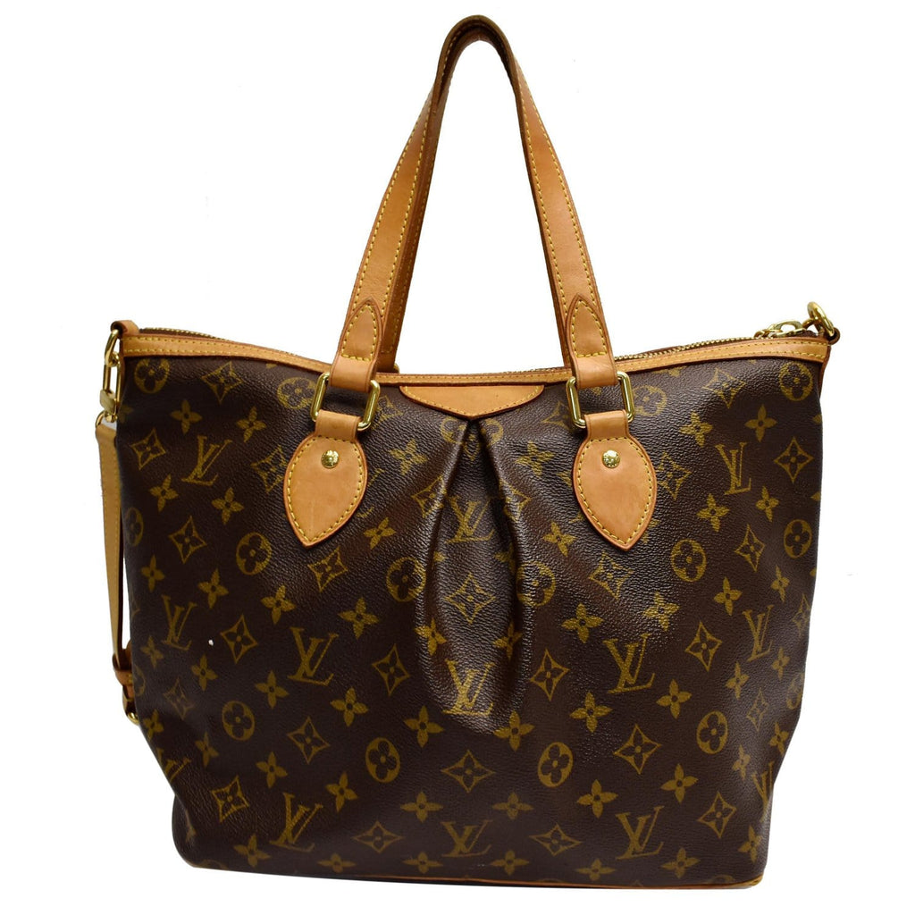 LOUIS VUITTON Palermo PM Monogram Canvas Shoulder Bag Brown