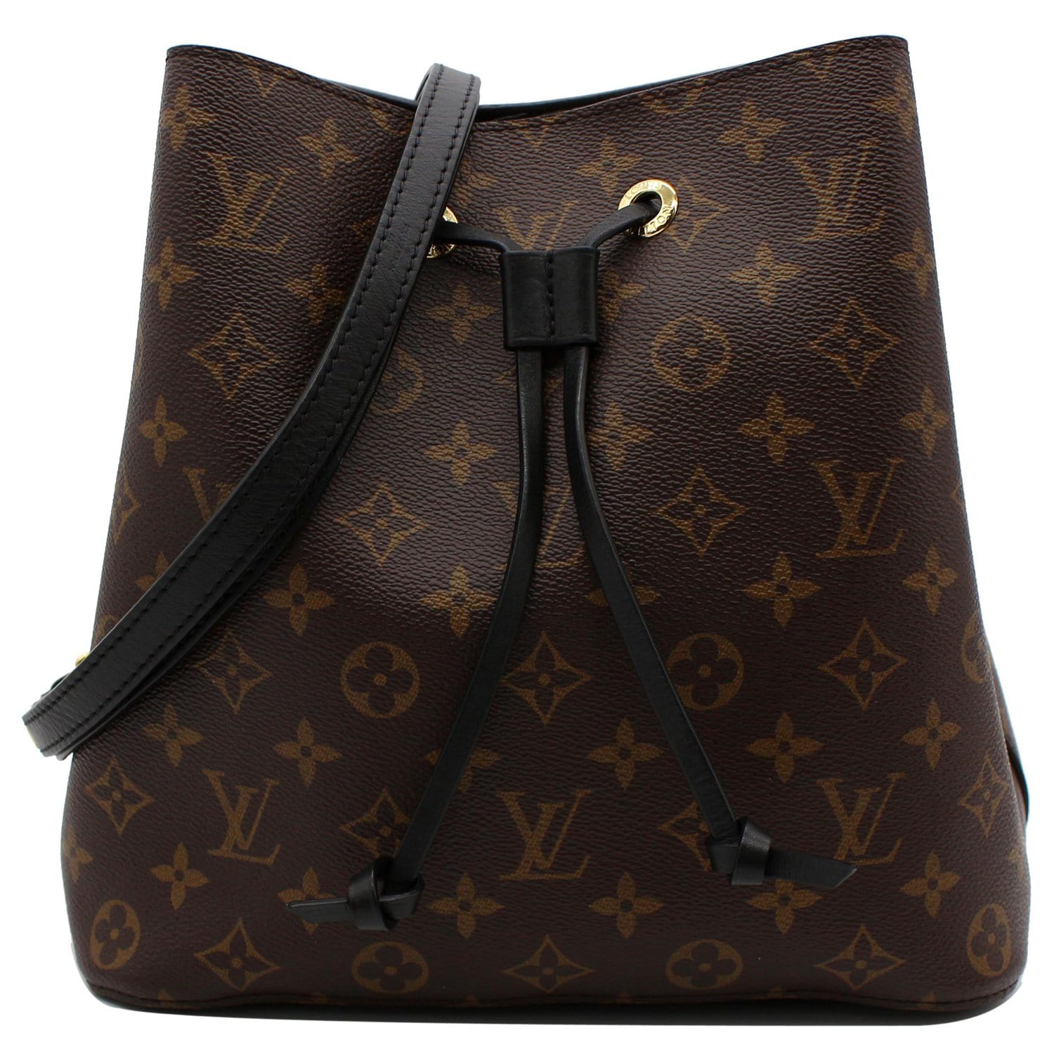 LOUIS VUITTON Neonoe Monogram Canvas Shoulder Bag Brown